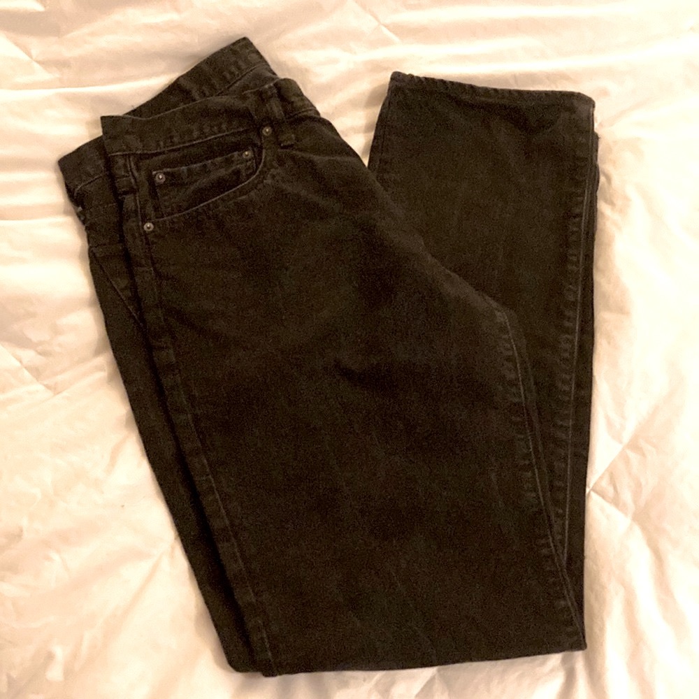 🖤 GAP men's black denim jeans 32X36 excellent condition